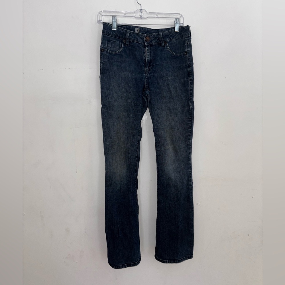 Liz Claiborne Stretch Tech Bootcut Jeans Women Size 4 Dark Wash